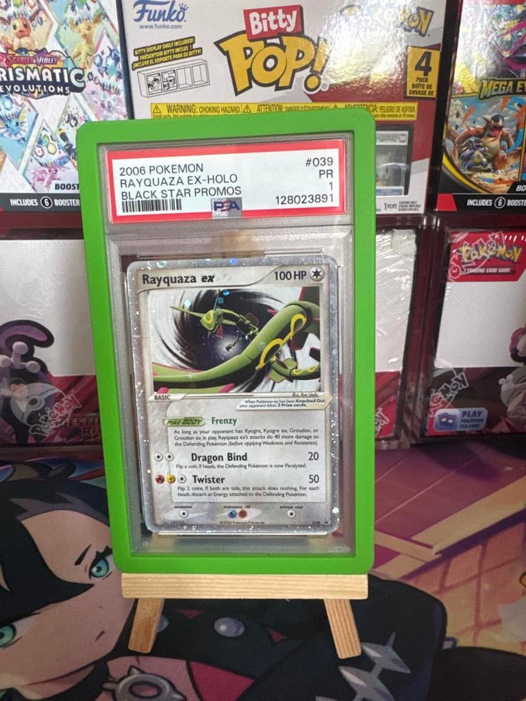2006 Pokémon Rayquaza ex-Holo Black Star Promos PSA, Verzenden, Zo goed als nieuw, Losse kaart