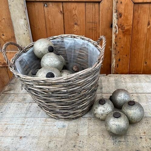 Kerstbal Ø 10 cm heksenbal 'Soda' lijn dik glas PRIJS STUK, Diversen, Kerst, Ophalen of Verzenden, Zo goed als nieuw