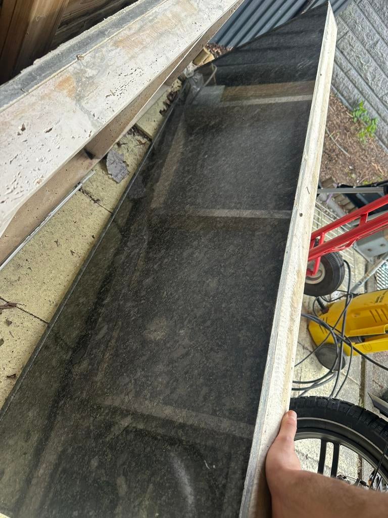 Granieten marmerblad, Ophalen of Verzenden, Zo goed als nieuw, 50 tot 75 cm, Minder dan 100 cm