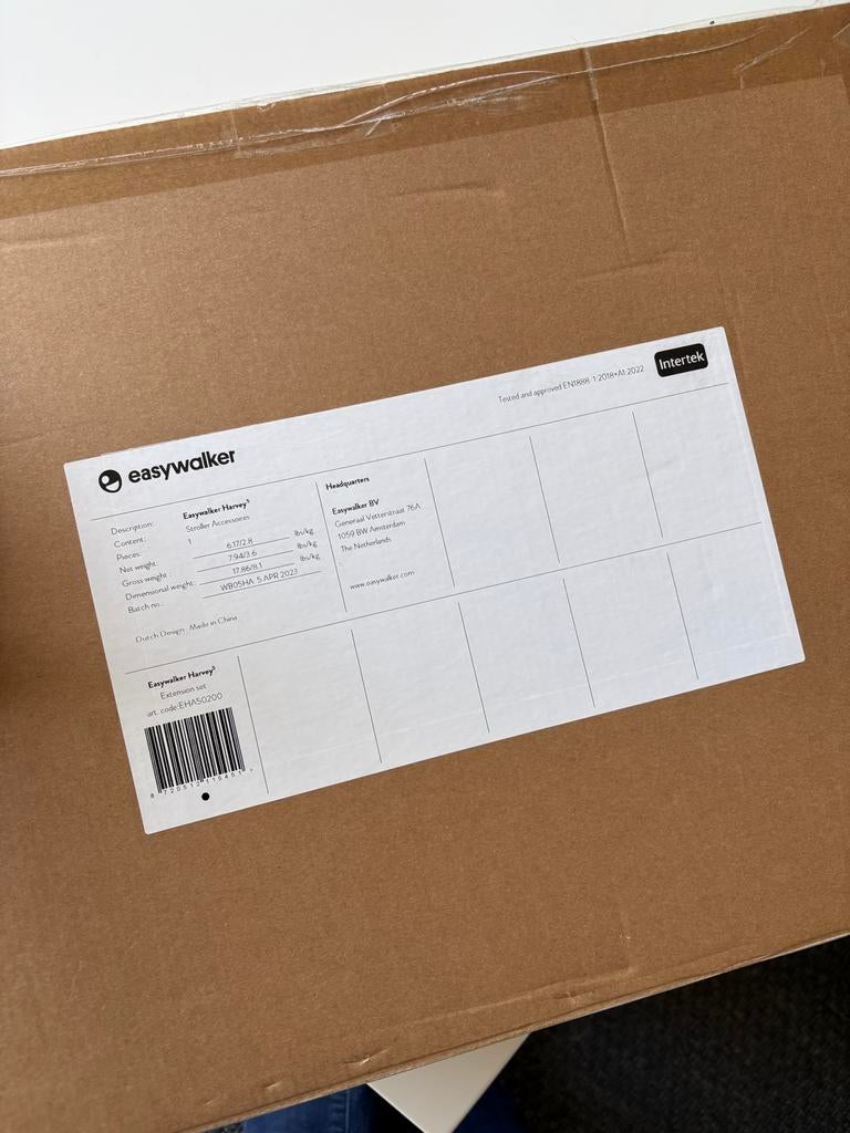 Easywalker Harvey Extension Set | Duo set | Zo goed als nieu, Duowagen, Ophalen of Verzenden, Zo goed als nieuw, Kinderwagen