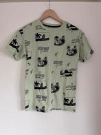 Lichtgroen t-shirt met surfen/zomer, maat 146/152 van Zeeman, Kinderen en Baby's, Kinderkleding | Maat 146, Ophalen of Verzenden