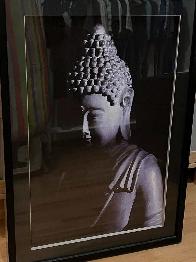 Boeddha schilderij, Ophalen of Verzenden, Schilderij, Minder dan 50 cm