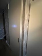 Witte deur met sleutel (zonder scharnieren), Ophalen, Gebruikt, 80 tot 100 cm, Binnendeur