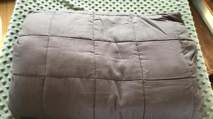Verzwaringsdeken 10 kg, Huis en Inrichting, Slaapkamer | Beddengoed, Zo goed als nieuw, Deken of Dekbed, Eenpersoons, Grijs, Ophalen