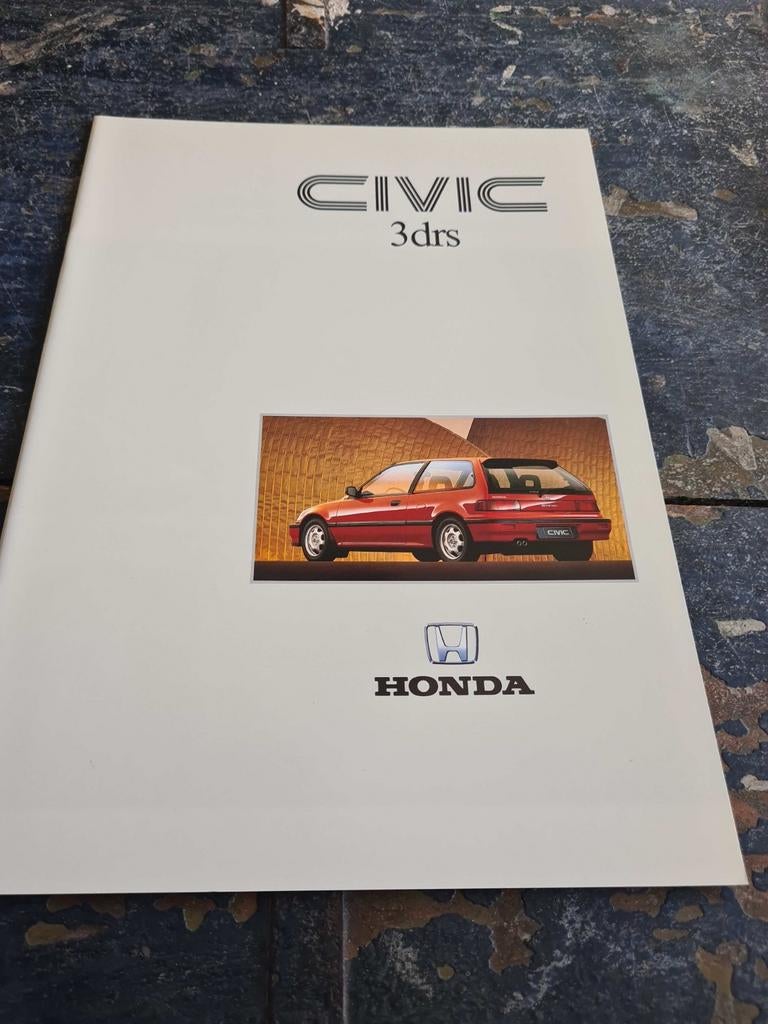 Honda Civic 3 deurs  1990, Boeken, Auto's | Folders en Tijdschriften, Ophalen of Verzenden, Nieuw, Honda