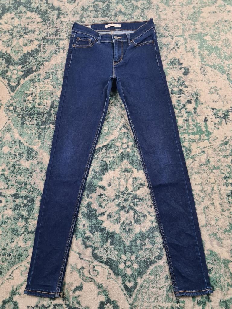 Levi's 710 super skinny W28 L30 WMN Tulsi2830 Blauw, Blauw, Ophalen of Verzenden, Zo goed als nieuw, W28 - W29 (confectie 36)