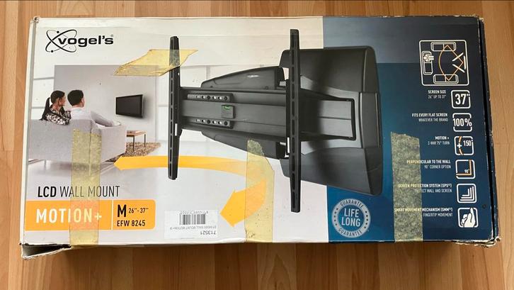 Vogel's EFW 8245 LCD Muurbeugel 26"-37", Audio, Tv en Foto, Televisiebeugels, Zo goed als nieuw, Ophalen