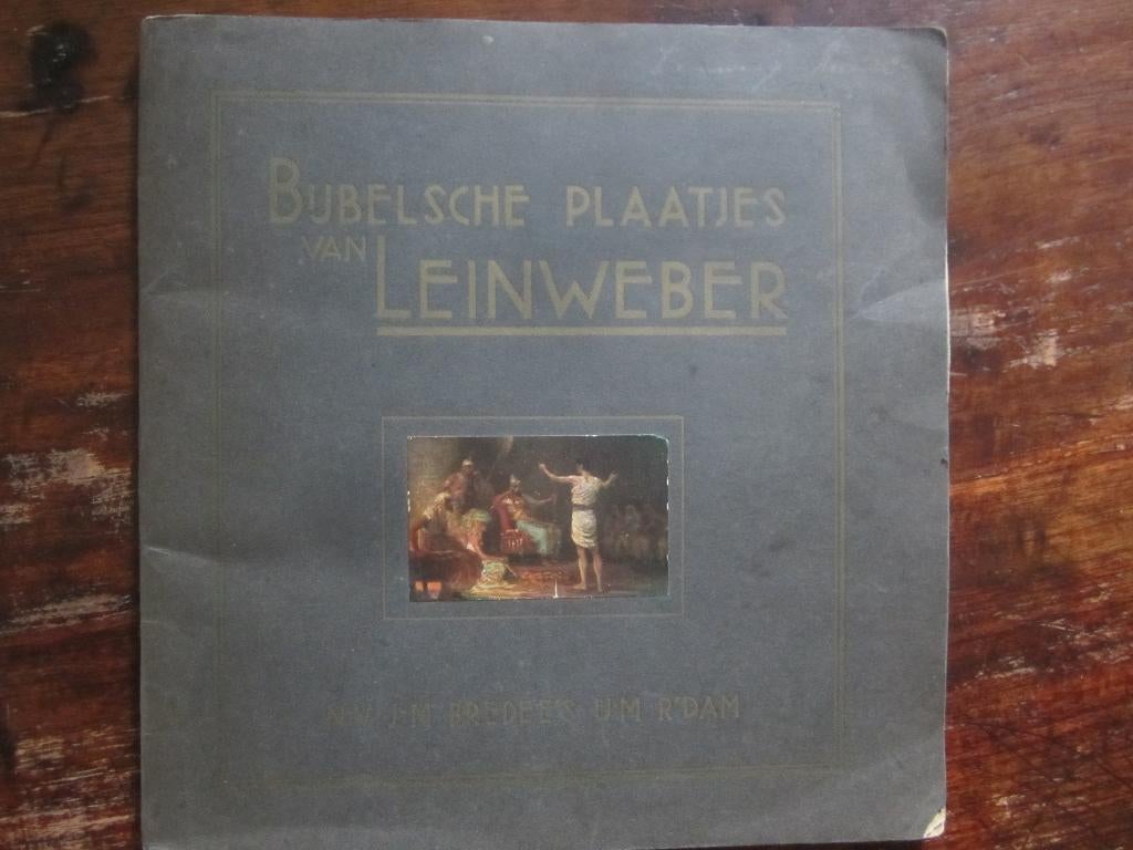 Bijbelsche plaatjes van Robert Leinweber. uitg Bredee 1937, Ophalen of Verzenden, Overige thema's