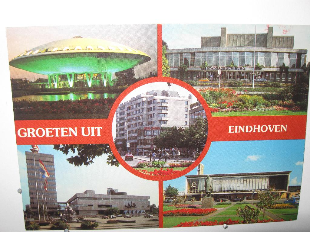 9674 Eindhoven, groeten uit met 5  foto's, Verzenden, 1940 tot 1960, Noord-Brabant