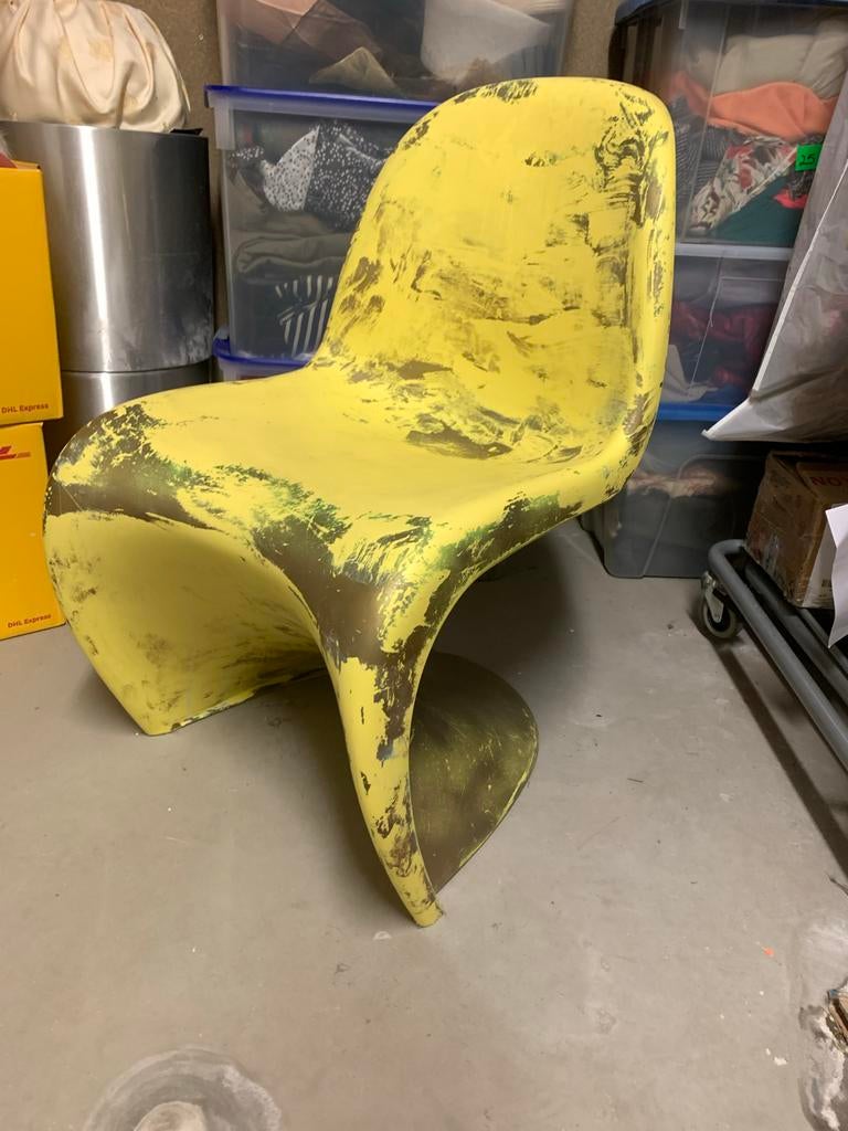Vier originele Vitra Verner Panton stoelen, Ophalen
