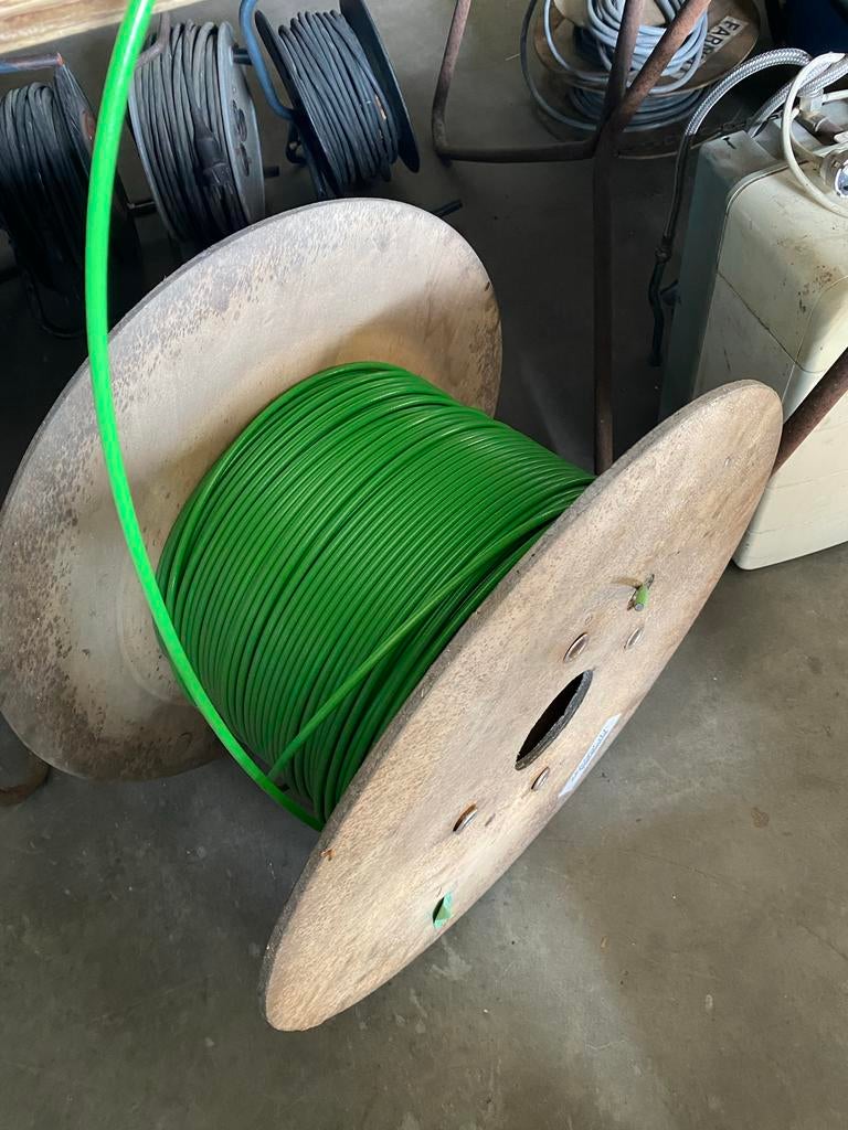 Grote rol groene CAI 2004 TKF Coax kabel, Ophalen, Nieuw, 10 meter of meer, Coaxiale kabel