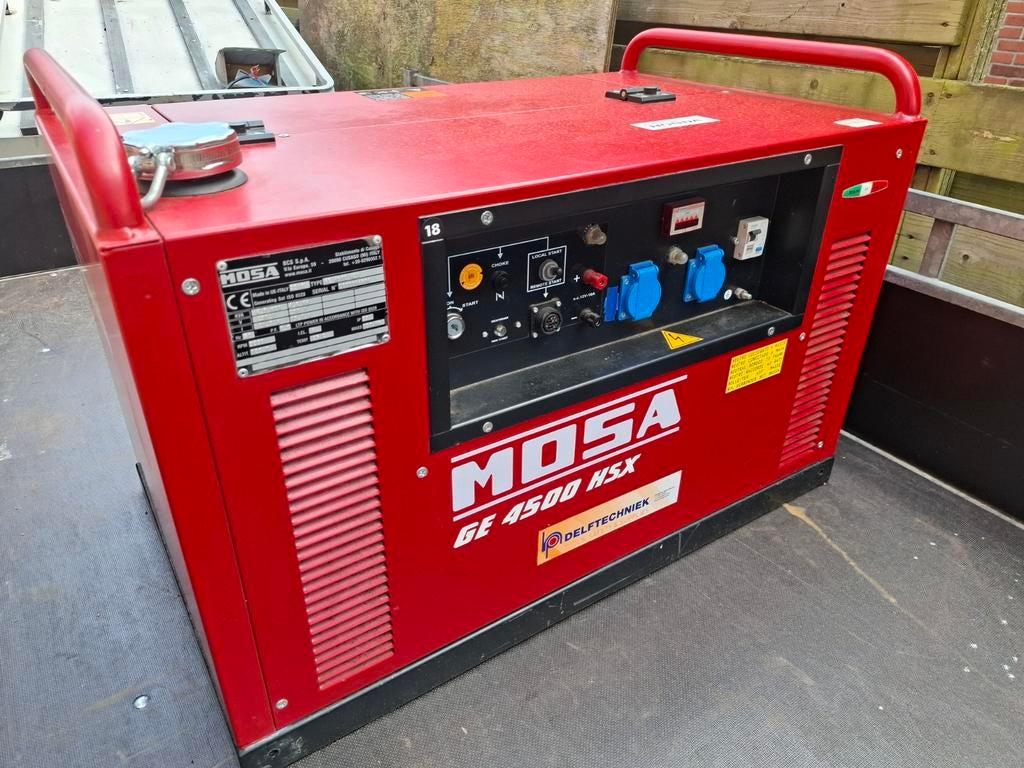 Mosa Aggregaat generator honda benzine 230volt, Ophalen, Benzine, Nieuw, Geluidgedempt