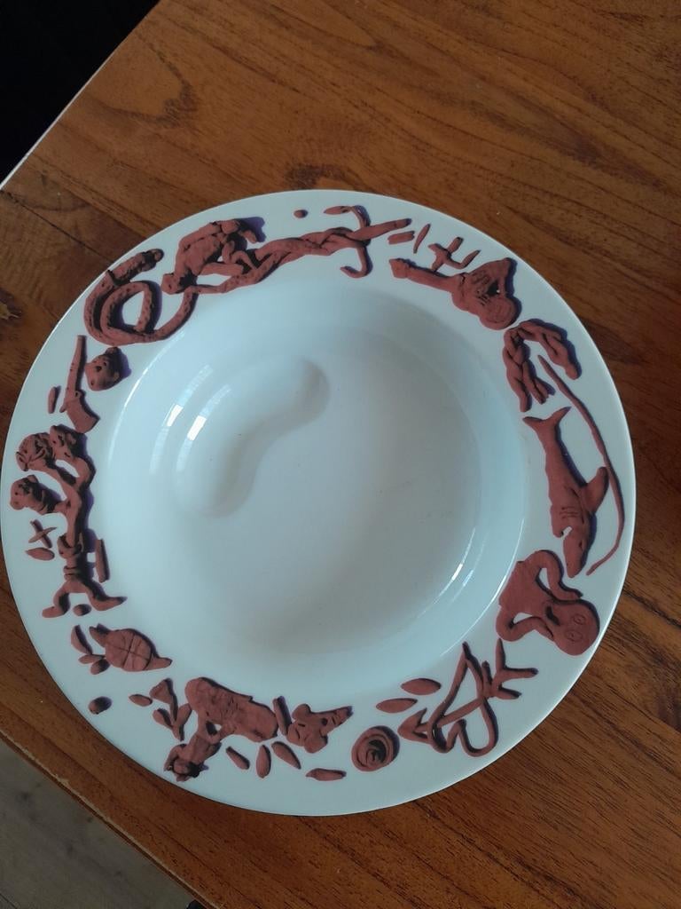 2 borden Kunstweek 2005 Schoonhoven Keramiek, Ophalen of Verzenden