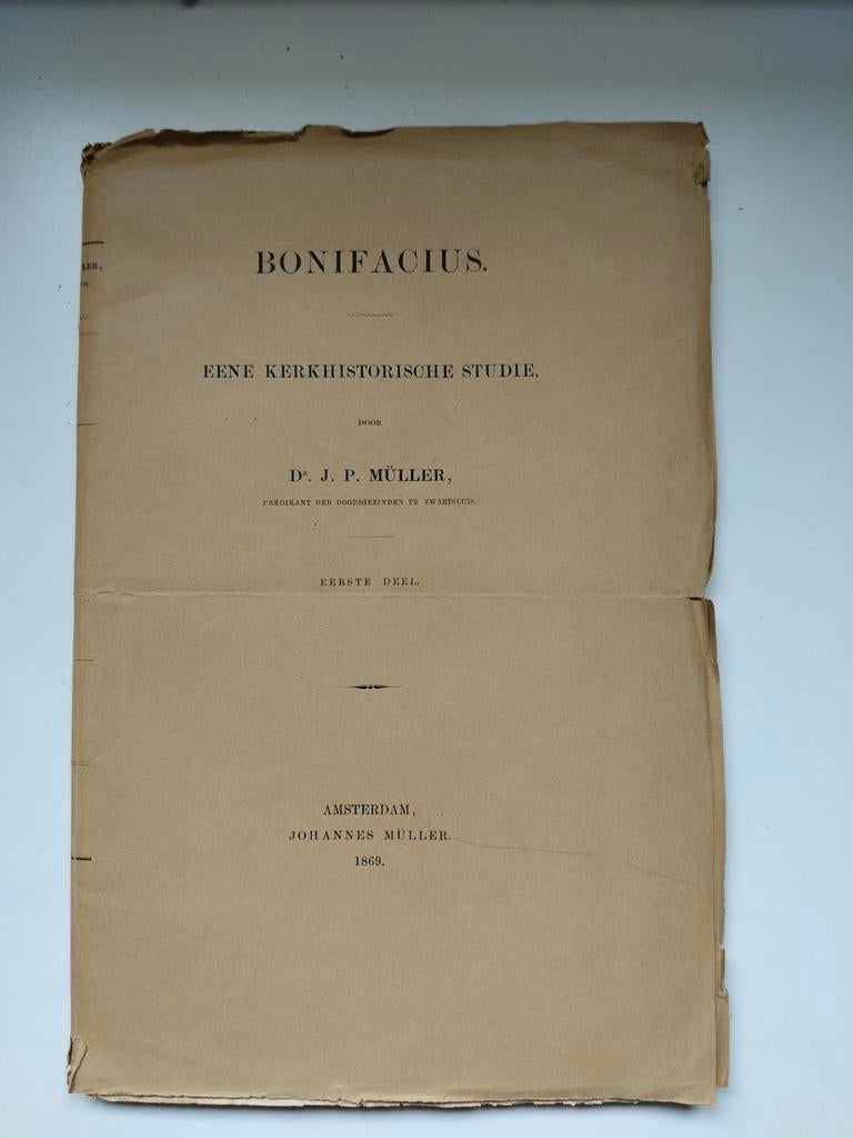Bonifacius Eene kerkhistorische studie door Dr.JP MÜLLER dl1, Verzenden, Gelezen