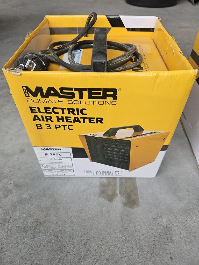 Master elektrische luchtheaters B3 PTC / B3 ECA, Doe-het-zelf en Verbouw, Ophalen, Minder dan 60 cm, Kachel, 30 tot 80 cm