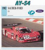 Ay54 autokaart sauber ford c6 ( 1982 )  afmeting 14 x 14 cm, Ophalen of Verzenden, Zo goed als nieuw, Auto's