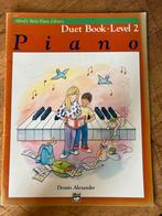 Alfred's Basic Piano Library Duet Boek Level 2, Gebruikt, Overige genres, Les of Cursus, Ophalen of Verzenden