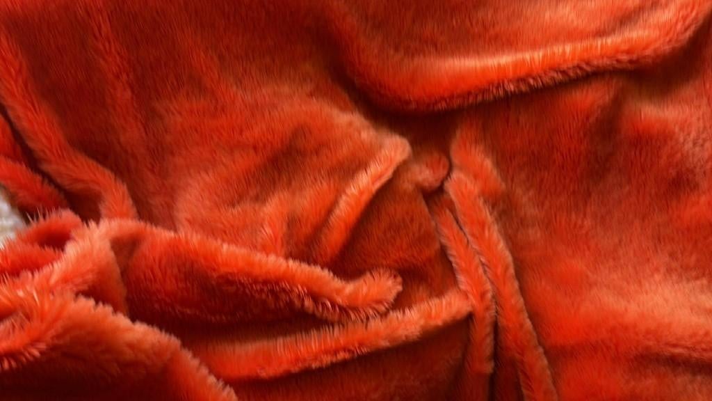 groot oranje dralon , kleed , sprei, Overige typen, Tweepersoons, Oranje, Ophalen of Verzenden