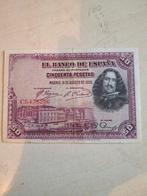 50 pesetas uit Spanje  1928, Ophalen of Verzenden