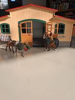 Schleich Paardenstal met paarden en accessoires, Ophalen of Verzenden