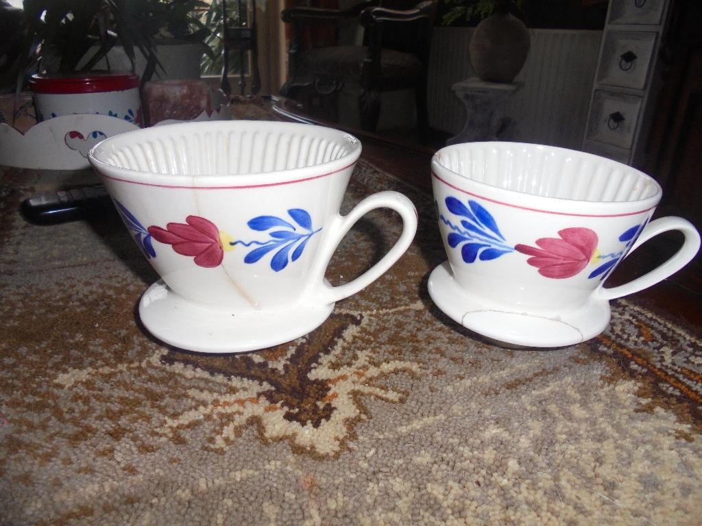 2 boerenbont 2 koffiefilters, Ophalen of Verzenden, Gebruikt