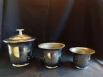 Art Deco opbergpotten, Ophalen of Verzenden, Gebruikt, Overige materialen, Pot, Bus of Blik