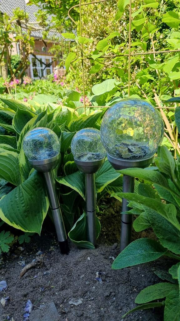 Solar tuinlampen, Tuin en Terras, Ophalen, Zonne-energie, Gebruikt, Minder dan 50 watt