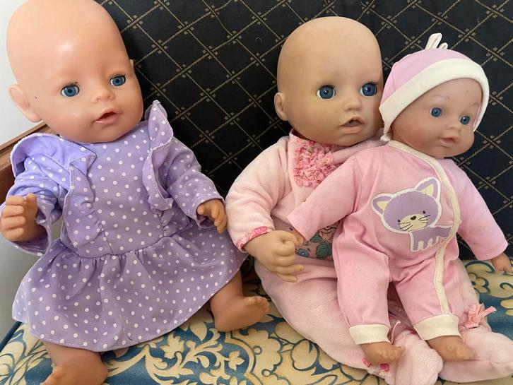 Drie poppen per drie 10€ per stuk 4€, Kinderen en Baby's, Speelgoed | Poppen, Babypop, Ophalen of Verzenden