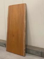 tafelblad Mahonie, Huis en Inrichting, Tafels | Eettafels, 100 tot 150 cm, Live edge, Ophalen of Verzenden, Vijf personen of meer