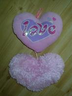 sierkussentjes hartvorm, Ophalen of Verzenden, Zo goed als nieuw, Roze, Hartvormig