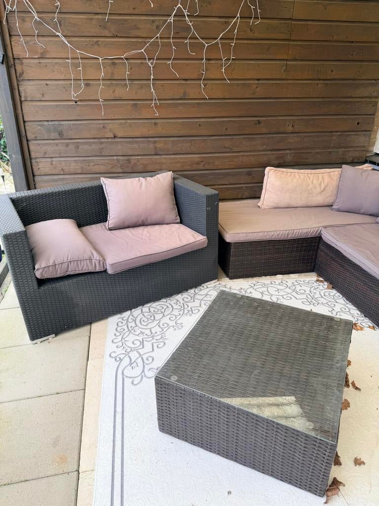 Lounge set, Tuin en Terras, Tuinsets en Loungesets, Ophalen of Verzenden, Zo goed als nieuw, Kunststof