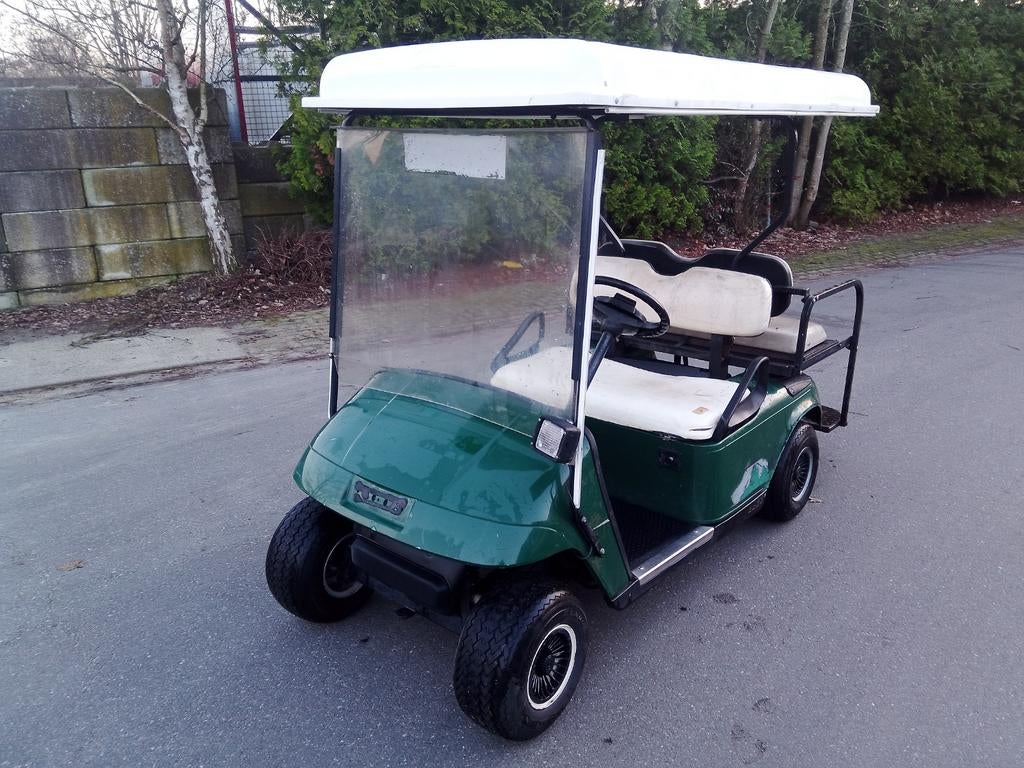Golfkar ezgo Benzine 4 zits, Ophalen, Zo goed als nieuw, Golfkar