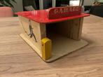 Vintage houten speelgoed tankstation / garage, Ophalen of Verzenden