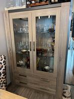 Dressoir en vitrine kast, Huis en Inrichting, Kasten | Vitrinekasten, Ophalen of Verzenden, Zo goed als nieuw, Minder dan 100 cm