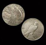 oudzilveren herdenkingsmunt 1936 one dollar 38mm, Verzenden, Buitenland, Munten