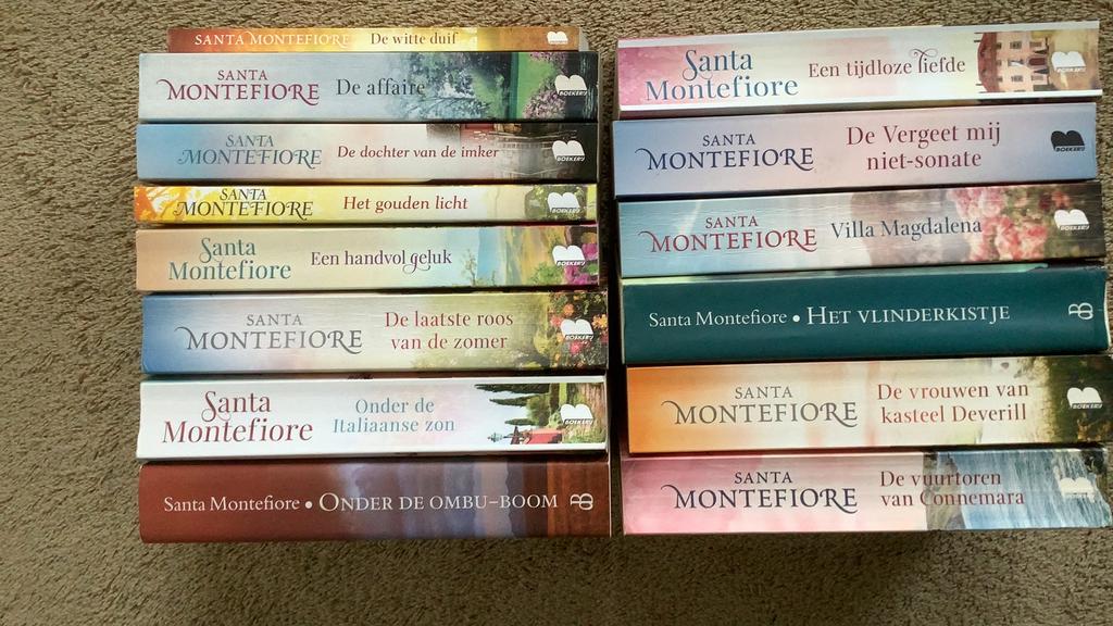 Santa Montefiore, 14x: Vlinderkistje - Affaire - Vuurtoren -, Boeken, Ophalen of Verzenden, Zo goed als nieuw, Nederland