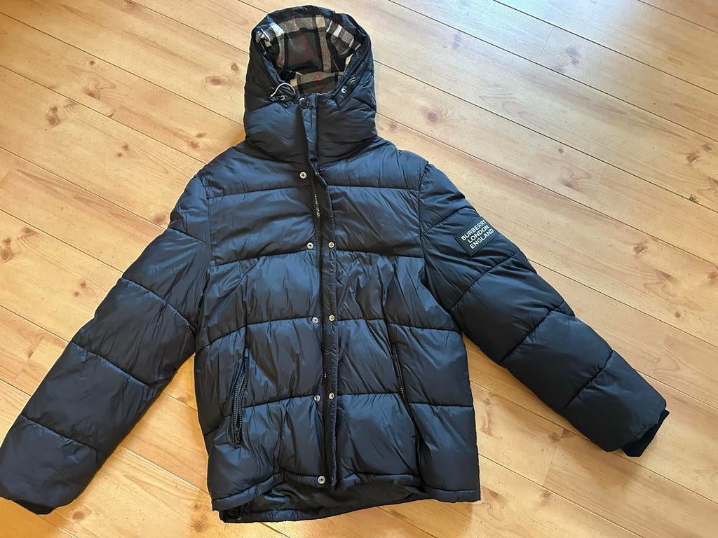 Burberry London England winterjas, Kleding | Heren, Jassen | Winter, Verzenden, Gedragen, Zwart