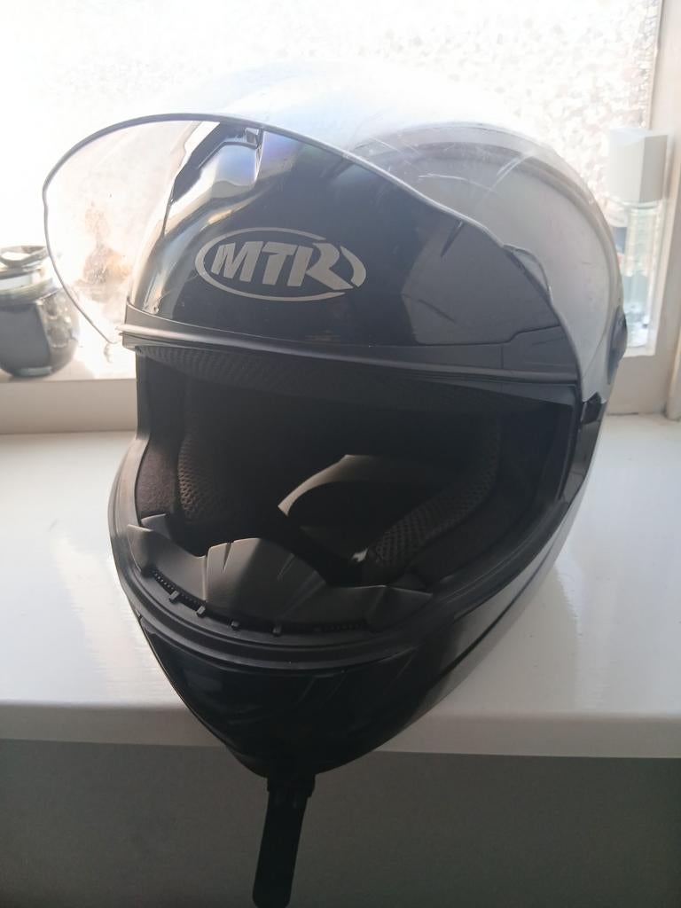 MTR Integraalhelm - Zwart, Motoren, Overige merken, Heren, Ophalen of Verzenden, Integraalhelm