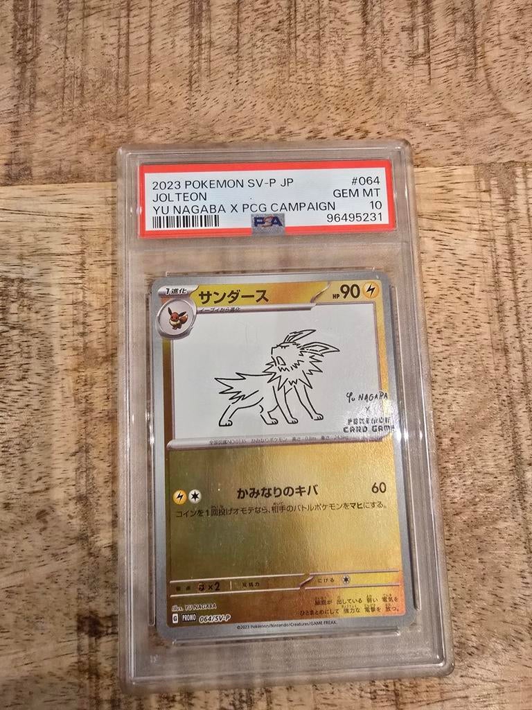 Jolteon Yu Nagaba PSA 10, Ophalen of Verzenden, Nieuw