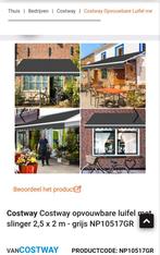 Costway Opvouwbare Luifel, Tuin en Terras, Zonneschermen, Nieuw, Ophalen of Verzenden, 150 tot 300 cm, 250 cm tot 450 cm