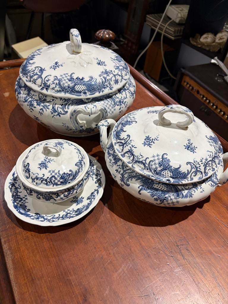 Villeroy & Boch Valeria Terrine Set - Blauw/Wit, Ophalen of Verzenden