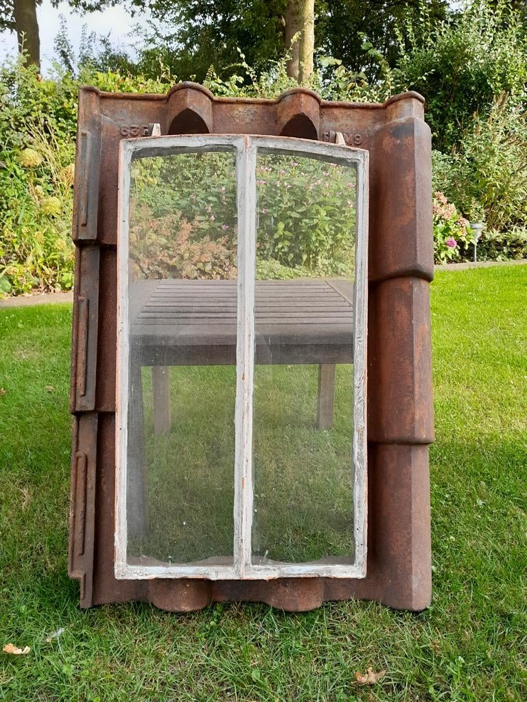 Gietijzeren Dakraam raam, Doe-het-zelf en Verbouw, Glas en Ramen, Ophalen, Minder dan 80 cm, Minder dan 80 cm, Zo goed als nieuw