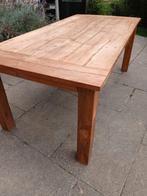 Massief houten eettafel 200x100cm, Huis en Inrichting, Ophalen, Eikenhout, 200 cm of meer, 50 tot 100 cm