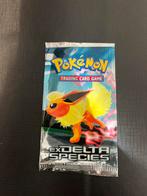 Pokemon booster empty ex delta species flareon art, Ophalen of Verzenden, Zo goed als nieuw, Booster