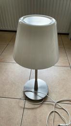 Schemerlamp met glazen kap, Huis en Inrichting, Lampen | Tafellampen, Ophalen of Verzenden, Gebruikt, 50 tot 75 cm