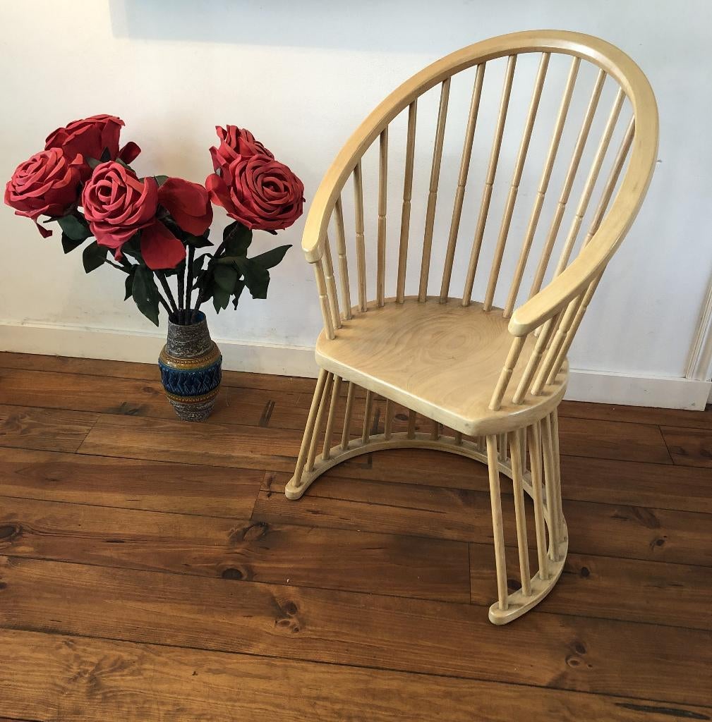 Zeldzame 'spindle chair' 1970, vintage design, Overige kleuren, Ophalen of Verzenden, Zo goed als nieuw, Eén