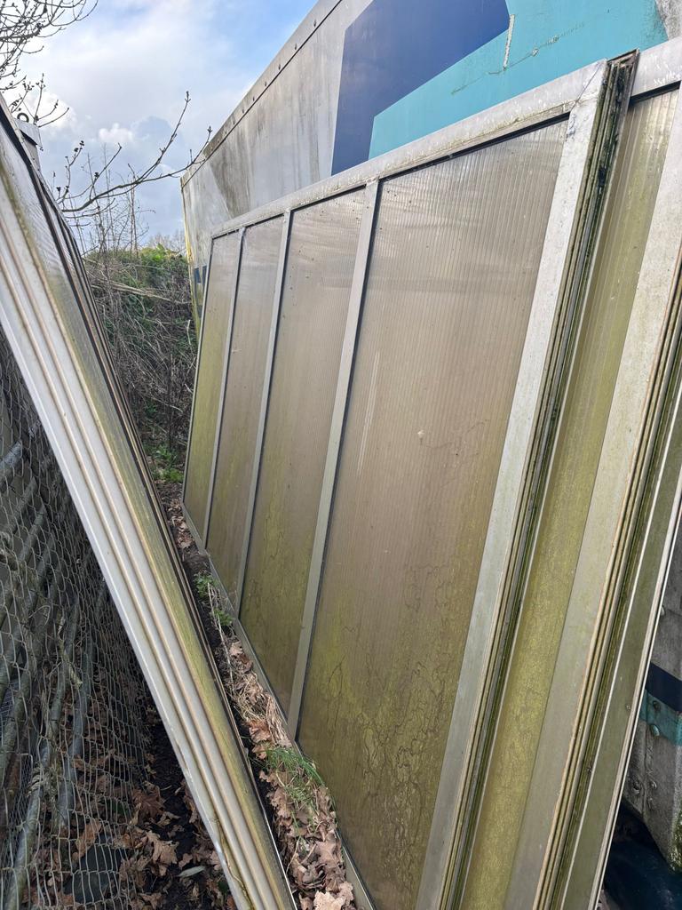 7 Aluminium kozijnen, Aluminium, Ophalen of Verzenden, Zo goed als nieuw, Raamkozijn