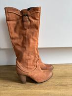 Leren SPM laarzen met riempjes maat 39, Ophalen of Verzenden, Zo goed als nieuw, Zwart, Hoge laarzen