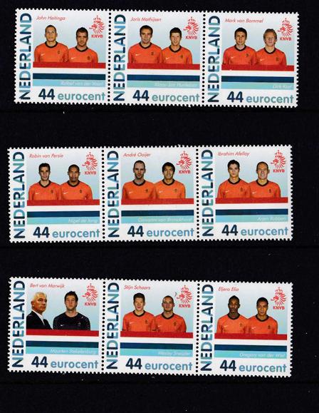 9 Persoonlijke zegels WK 2010, Postzegels en Munten, Postzegels | Nederland, Ophalen of Verzenden, Postfris
