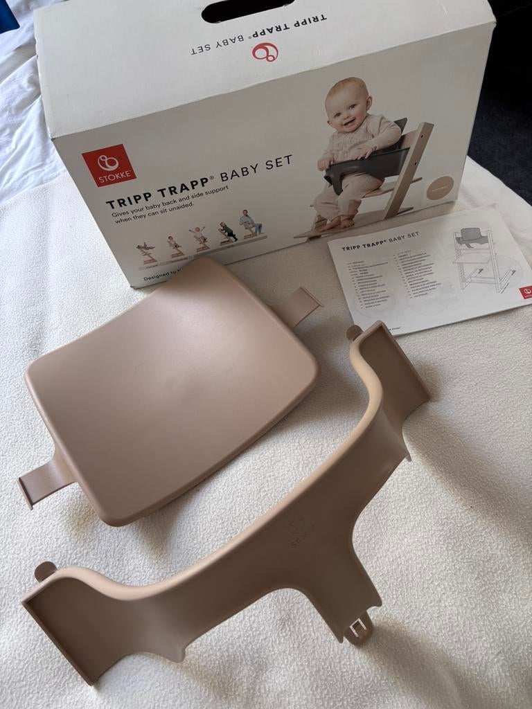 Stokke trip trapp baby set, Kinderen en Baby's, Kinderstoelen, Ophalen, Zo goed als nieuw, Meegroeistoel, Stoelverkleiner
